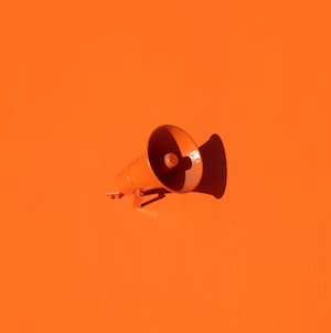 Orange Megaphone To Share The News